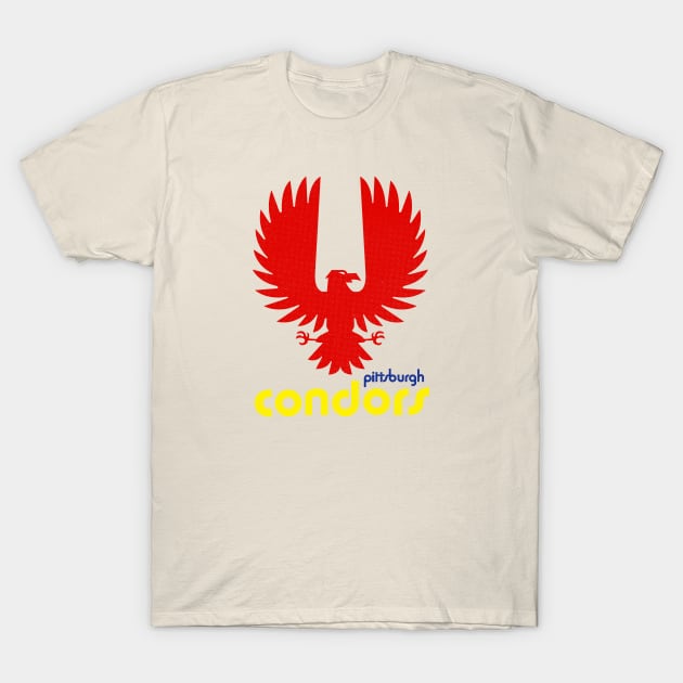 Defunct Pittsburgh Condors ABA Basketball T-Shirt by LocalZonly